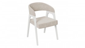 Кресло «Техас 1» (Белый матовый/Микровелюр Jercy Cream №208) в Асино - asino.katalogmebeli.com | фото