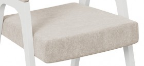 Кресло «Техас 1» (Белый матовый/Микровелюр Jercy Cream №208) в Асино - asino.katalogmebeli.com | фото 3