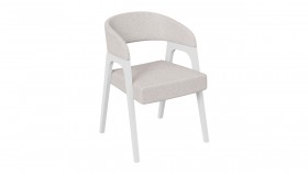 Кресло «Техас 1» (Белый матовый/Шенилл Estetica Vanille №220) в Асино - asino.katalogmebeli.com | фото