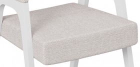 Кресло «Техас 1» (Белый матовый/Шенилл Estetica Vanille №220) в Асино - asino.katalogmebeli.com | фото 3