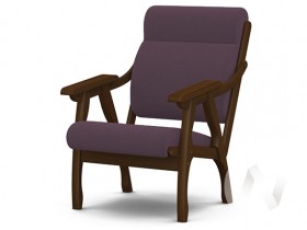 Кресло Вега-10 (орех лак/ULTRA PLUM) в Асино - asino.katalogmebeli.com | фото 1