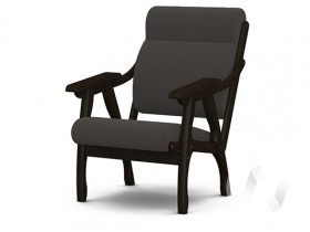 Кресло Вега-10 (венге лак/ULTRA GRAFIT) в Асино - asino.katalogmebeli.com | фото 1