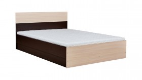 Кровать 0,8м Юнона с настилом (Венге / Дуб) в Асино - asino.katalogmebeli.com | фото