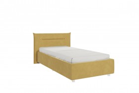 Кровать 0.9 Альба с основанием (Медовый велюр) в Асино - asino.katalogmebeli.com | фото