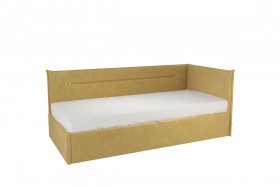 Кровать 0.9 Альба Тахта (Медовый велюр) в Асино - asino.katalogmebeli.com | фото
