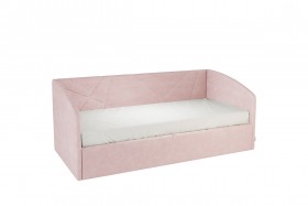 Кровать 0.9 Бест Софа (Нежно-розовый велюр) в Асино - asino.katalogmebeli.com | фото 1