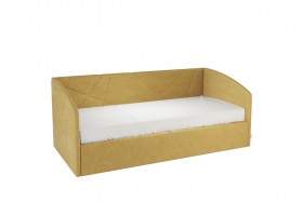 Кровать 0.9 Квест Софа (Медовый велюр) в Асино - asino.katalogmebeli.com | фото 1