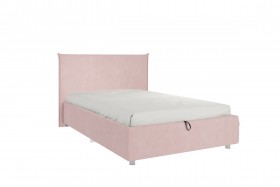 Кровать 1,2 Квест (Нежно-розовый велюр/под-мех) в Асино - asino.katalogmebeli.com | фото 1