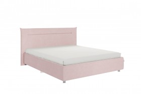 Кровать 1,6 Альба с основанием (Нежно-розовый велюр) в Асино - asino.katalogmebeli.com | фото 1