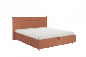 Кровать 1,6 Альба (Персик велюр/под-мех) в Асино - asino.katalogmebeli.com | фото 1