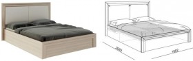 Кровать 1,6 Глэдис (М32) с подъемным механизмом в Асино - asino.katalogmebeli.com | фото 2