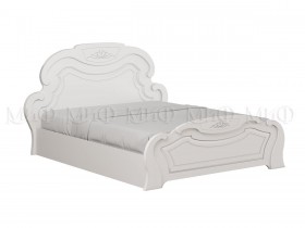 Кровать 1,6м Александрина (Белый/Белый глянец) в Асино - asino.katalogmebeli.com | фото