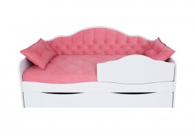 Кровать 170 серии Иллюзия Лайт 1 ящик 89 Розовый (подушки) в Асино - asino.katalogmebeli.com | фото
