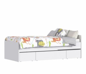 Кровать (900) СБ-3149 Терра (Белый) в Асино - asino.katalogmebeli.com | фото 1