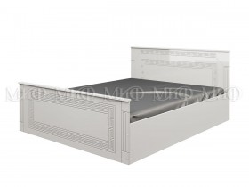 Кровать Афина-1 1,4 м (Белый/Белый глянец) в Асино - asino.katalogmebeli.com | фото