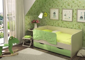 Кровать Алиса 1,6 (Салат металлик) в Асино - asino.katalogmebeli.com | фото