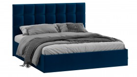 Кровать без ПМ «Эмбер» Велюр Confetti/Blue в Асино - asino.katalogmebeli.com | фото 1