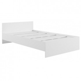 Кровать без ящ. М1200 Мадера Белый в Асино - asino.katalogmebeli.com | фото