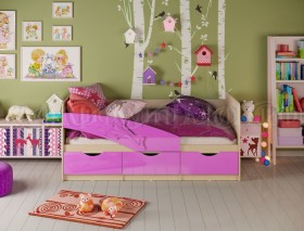 Кровать детская 1,8м Дельфин (Сиреневый металлик) в Асино - asino.katalogmebeli.com | фото