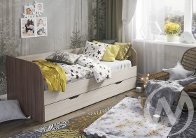 Кровать детская Балли 2-х уровневая (шимо темный/шимо светлый) в Асино - asino.katalogmebeli.com | фото