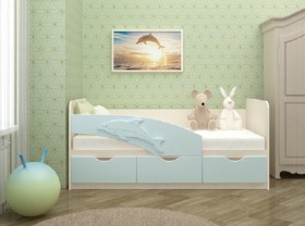 Кровать детская 1,6м Дельфин (Розовый металлик) в Асино - asino.katalogmebeli.com | фото