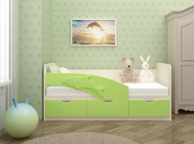Кровать детская 1,6м Дельфин (Розовый металлик) в Асино - asino.katalogmebeli.com | фото 2
