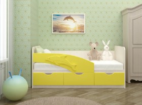 Кровать детская 1,6м Дельфин (Розовый металлик) в Асино - asino.katalogmebeli.com | фото 3
