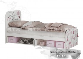 Кровать детская с ящиками КР-10 Малибу в Асино - asino.katalogmebeli.com | фото 2