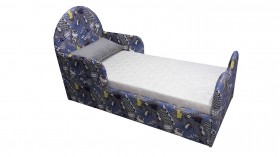 Кровать детская Соня (Печать Филин (синий), 1 категория) в Асино - asino.katalogmebeli.com | фото