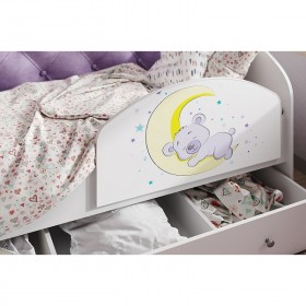 Кровать детская Звездочка Белый/Фиолетовый в Асино - asino.katalogmebeli.com | фото 4