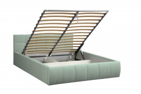 Кровать "Диана" ш. 1400 (Н=820мм) (жаккард аква) в Асино - asino.katalogmebeli.com | фото 4