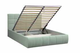 Кровать "Диана" ш. 1600 (Н=1010мм) (жаккард аква) в Асино - asino.katalogmebeli.com | фото 4