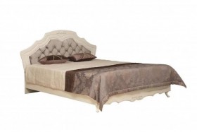 Кровать двойная "Кантри" (вудлайн кремовый/патина/ортопед/1820) в Асино - asino.katalogmebeli.com | фото 1