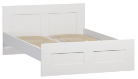 Кровать двухспальная Сириус 1200мм белый в Асино - asino.katalogmebeli.com | фото