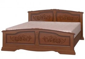 Кровать Елена из массива сосны 1200*2000 Орех в Асино - asino.katalogmebeli.com | фото 4