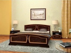 Кровать Елена из массива сосны 1200*2000 Орех в Асино - asino.katalogmebeli.com | фото 10
