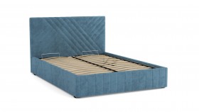 Кровать Гамма ш. 1400 (без основания для хранения) (велюр тенерифе дасти блю) в Асино - asino.katalogmebeli.com | фото 2