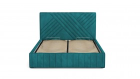 Кровать Гамма ш. 1400 (без основания для хранения) (велюр тенерифе изумруд) в Асино - asino.katalogmebeli.com | фото 2