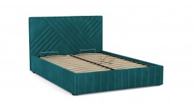 Кровать Гамма ш. 1400 (без основания для хранения) (велюр тенерифе изумруд) в Асино - asino.katalogmebeli.com | фото 3