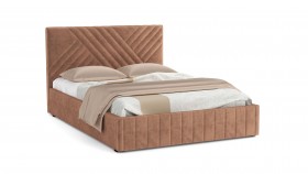 Кровать Гамма ш. 1400 (без основания для хранения) (велюр тенерифе корица) в Асино - asino.katalogmebeli.com | фото