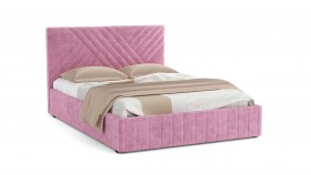 Кровать Гамма ш. 1400 (без основания для хранения) (велюр тенерифе розовый) в Асино - asino.katalogmebeli.com | фото 1