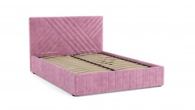 Кровать Гамма ш. 1400 (без основания для хранения) (велюр тенерифе розовый) в Асино - asino.katalogmebeli.com | фото 3