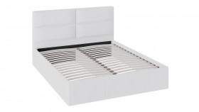 Кровать «Глосс» с мягкой обивкой тип 1 (1600) (Белая) в Асино - asino.katalogmebeli.com | фото 1