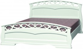 Кровать Грация-1 из массива сосны 1400*2000 Орех в Асино - asino.katalogmebeli.com | фото 9