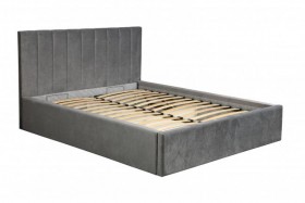 Кровать "Юнона" ш. 1600 (Н=1020мм) (ягуар грей) в Асино - asino.katalogmebeli.com | фото 1