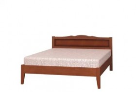 Кровать Карина-7 из массива сосны 1400*2000 Орех в Асино - asino.katalogmebeli.com | фото 4