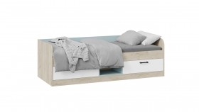 Кровать комбинированная «Оливер» Дуб крафт серый/Белый/Серо-голубой в Асино - asino.katalogmebeli.com | фото
