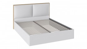 Кровать «Квадро» с мягкой обивкой тип 1 (Белая) в Асино - asino.katalogmebeli.com | фото