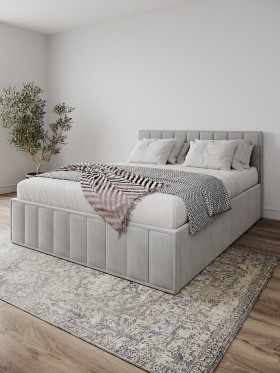 Кровать Лана 1,4 Серый Софт в Асино - asino.katalogmebeli.com | фото 1
