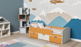 Кровать Малыш-мини Винтерберг/Оранжевый в Асино - asino.katalogmebeli.com | фото 1